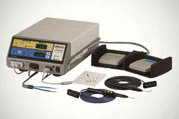 Radio wave device to remove papilloma